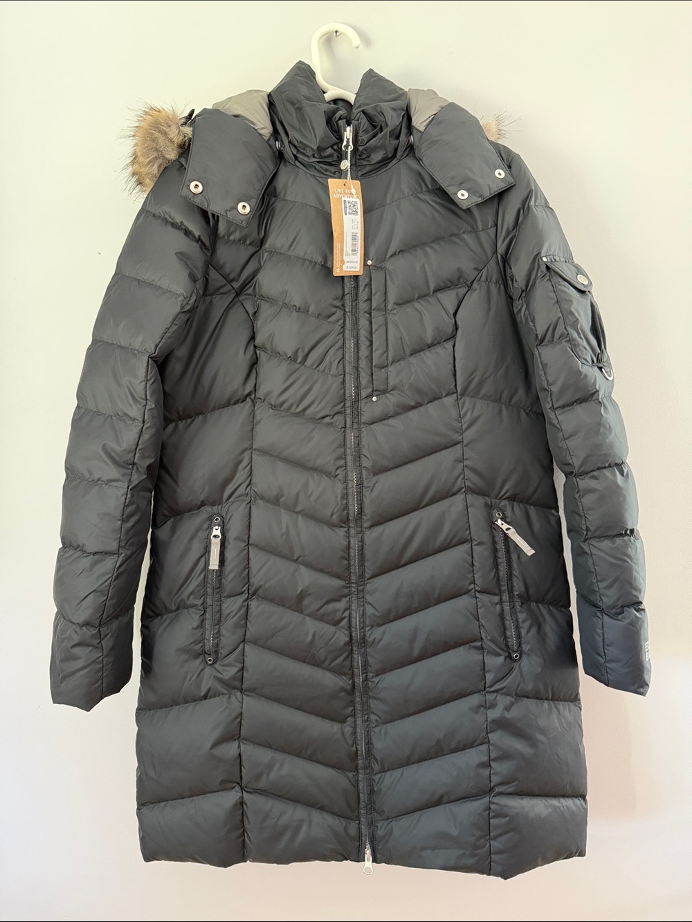 🆕 - Eddie Bauer Women's Sun Valley Down Parka Jacket - Black - Medium